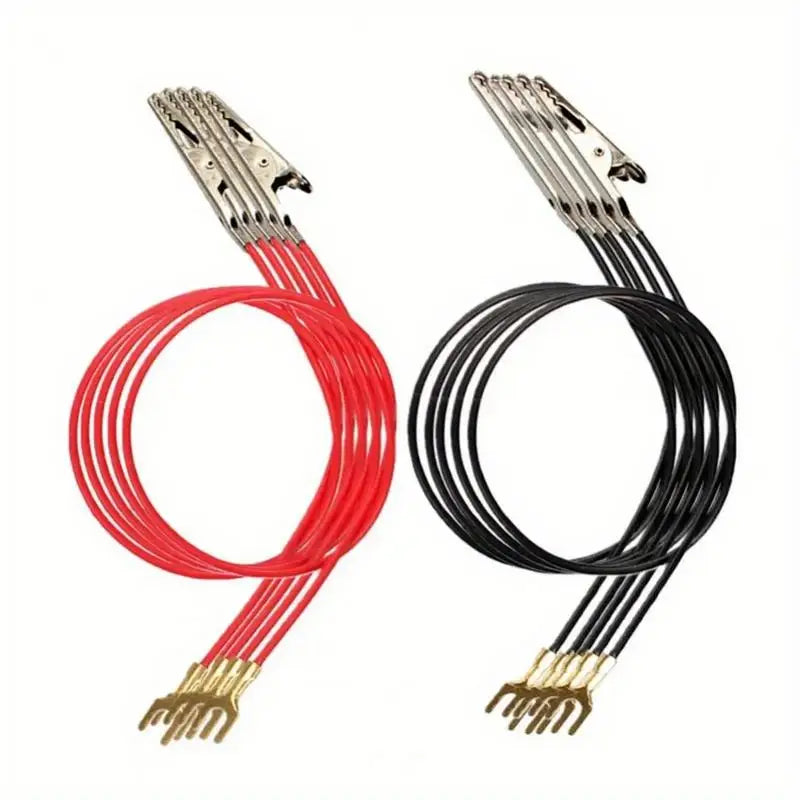 10Pcs U-Shaped Battery Bulb Holder Crocodile Clip Wire Connectors Lab Wire Connectors Babs 10pcs