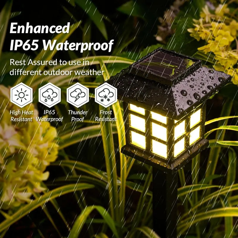 2-Pack Solar Pathway Lights – IP65 Waterproof LED Garden Lamps Solar Pathway Lights Babs