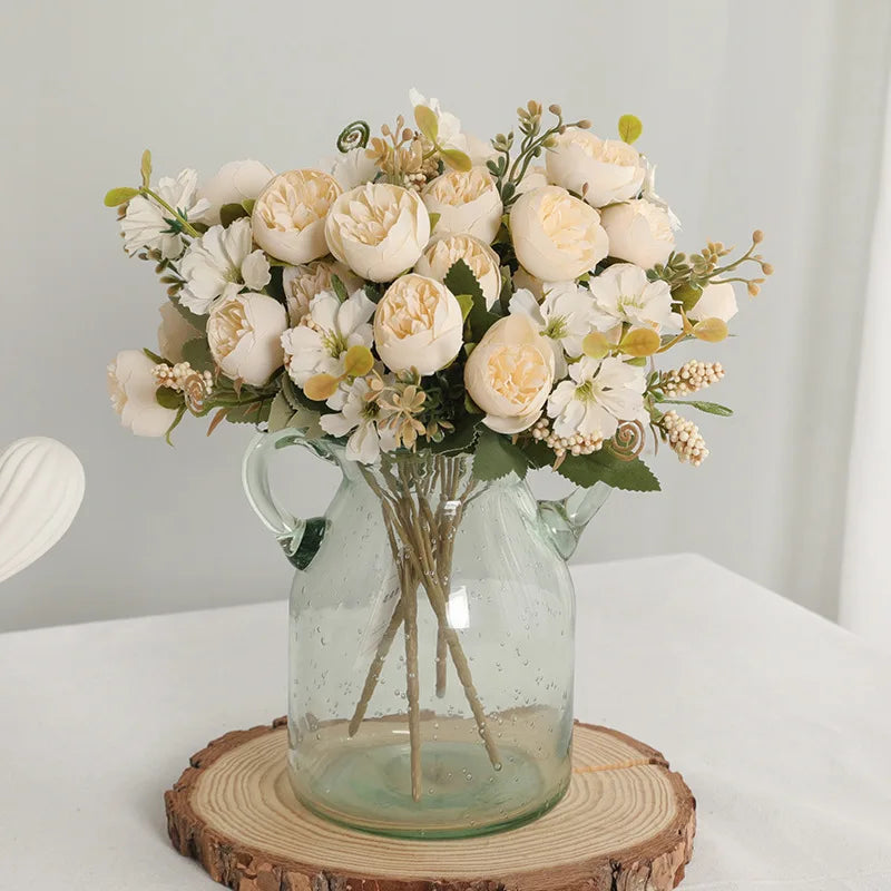 Artificial Silk Peony Bouquet – Wedding & Home Décor Artificial Flower Bouquet Babs