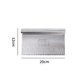Stainless Steel Cake Scraper & Dough Cutter with Measuring Scale Dough Cutter & Scraper Babs 20x12X0.5cm