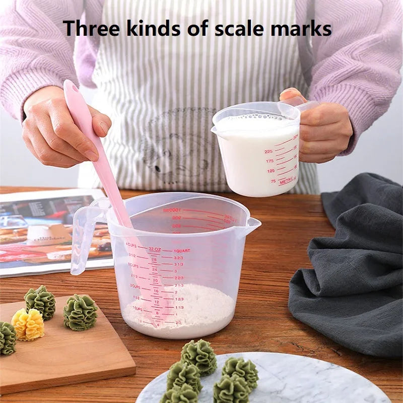 Plastic Measuring Cup Set 250/500/1000ml | Baking Kitchen Tool Measuring Cup Set Babs