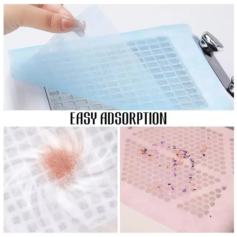 Nail Art Dust Collector with Filter Papers for Manicure Machines Nail Dust Collector Babs