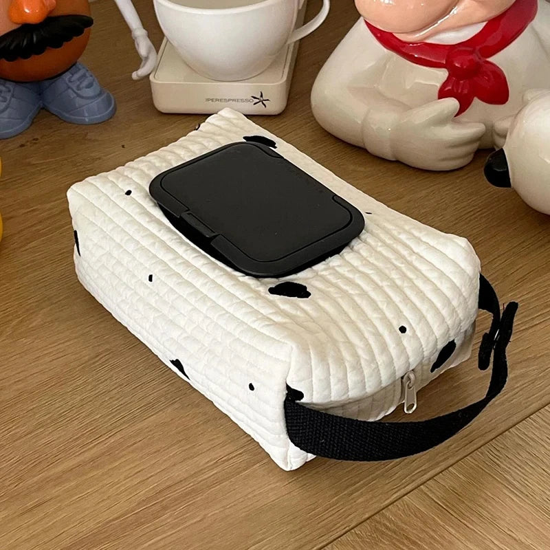 Cartoon Bear Tissue & Wet Wipes Hanging Bag – Car Organizer Tissue Box Holder Babs C