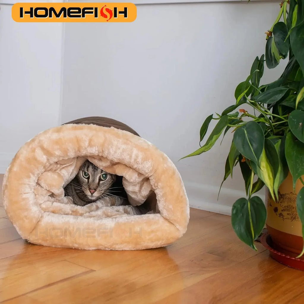 Cat Sleeping Bag – Warm Semi-Enclosed Washable Pet Nest Cat Sleeping Bag Babs