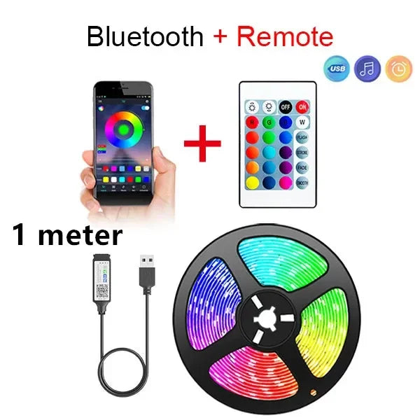 Bluetooth LED Strip Lights SMD 5050 App Control TV Backlight LED Strip Lights Babs 1m