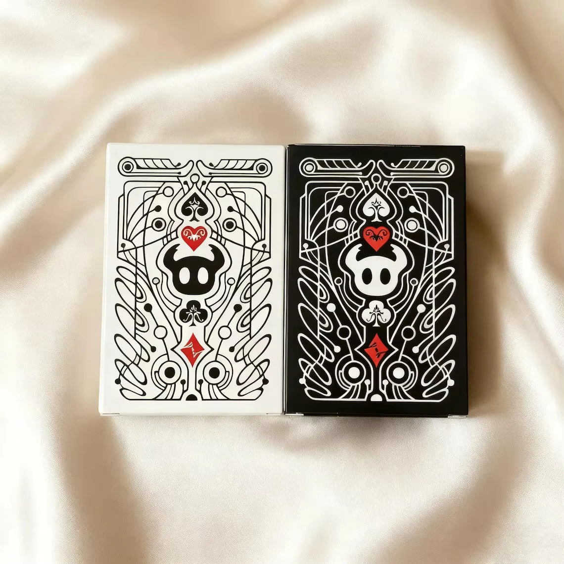 Hollow Knight Playing Cards – Black & White Poker Deck Gift Collectible Card Game Babs White and Black
