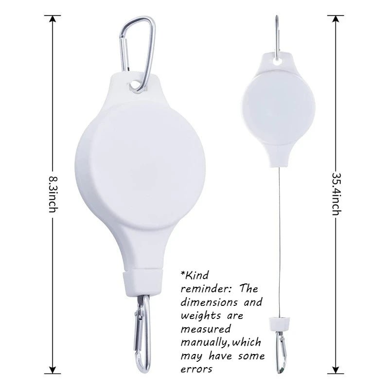 Retractable Adjustable Hanging Hook for Flower Basket & Birdcage Adjustable Plant Hook Babs