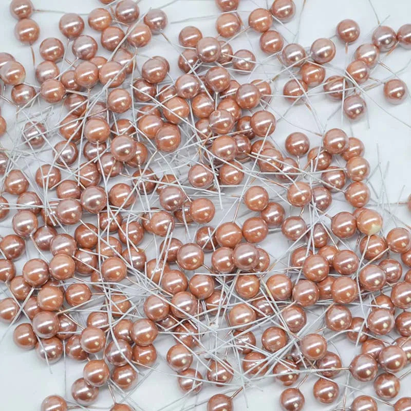 Pearl Stamens Artificial Berries for DIY Wreaths & Floral Décor Artificial Floral Picks Babs 013 100pcs