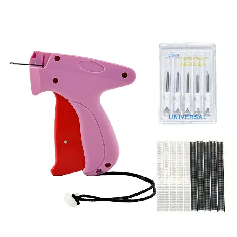 Micro Stitch Gun – Quick Fabric & Quilt Repair Tacking Device Fabric Tacking Gun Babs 5521 Pink Red
