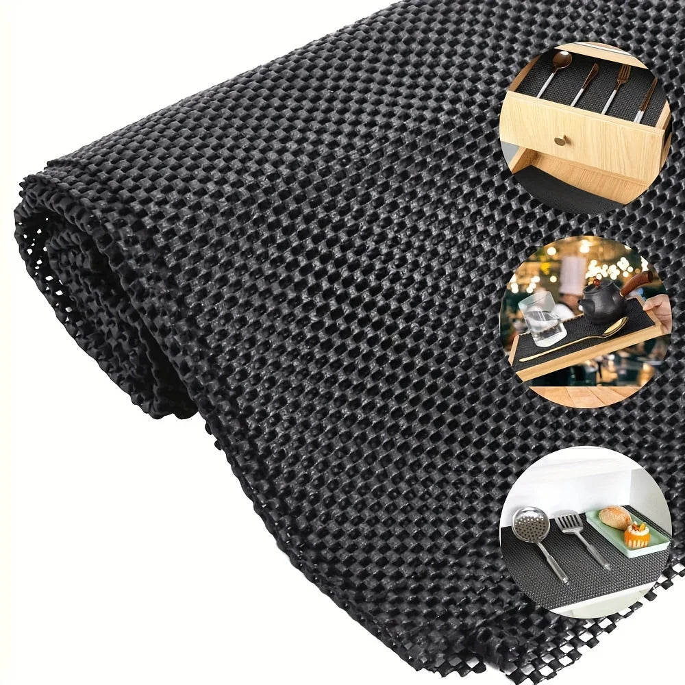 PVC Non-Slip Drawer Liner Mat | Waterproof Grip Pad for Cabinets Drawer Liner Mat Babs