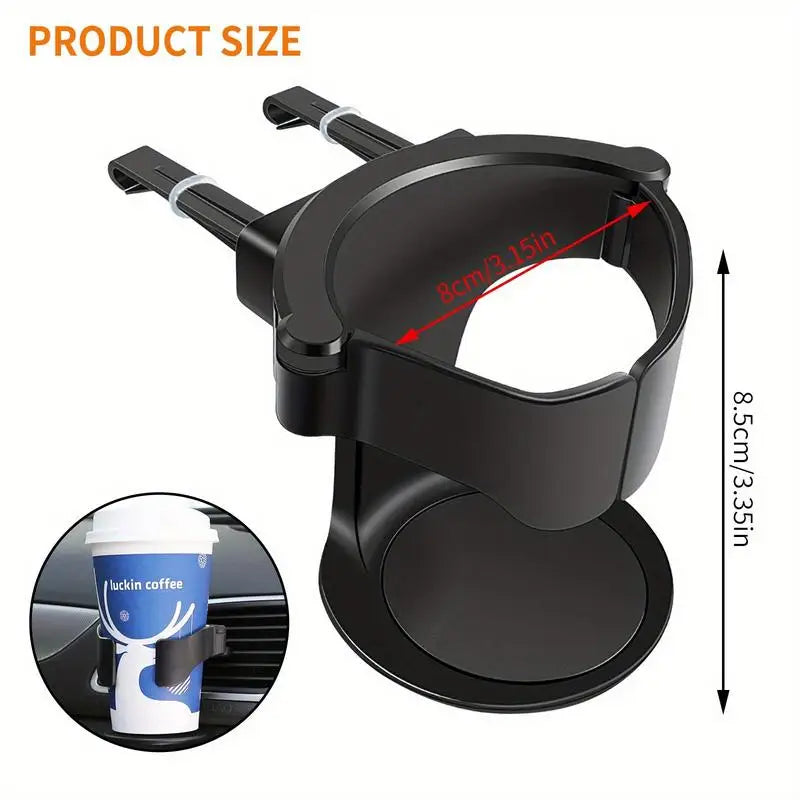 Car Air Vent Cup Holder – Clip-On Drink & Bottle Rack Car Cup Holder Babs