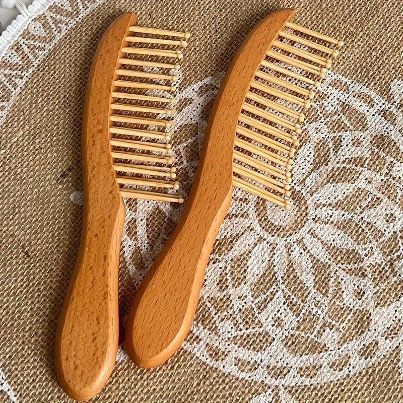Wooden Hair Comb for Scalp Massage & Nourishing Hair Care Wooden Hair Comb Babs