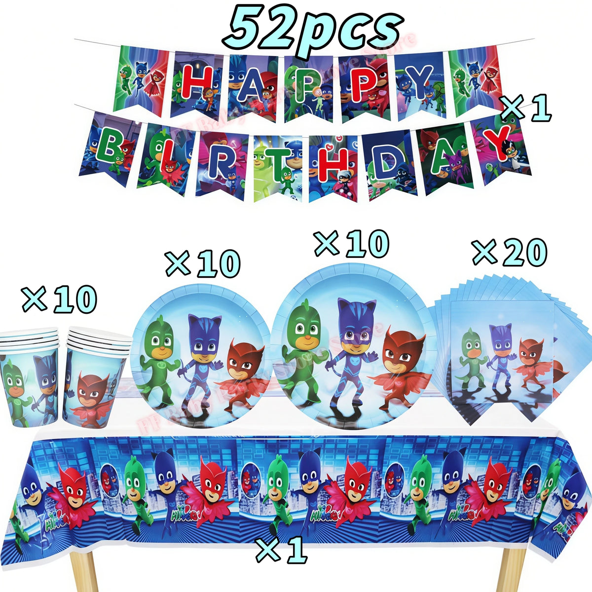 Superhero Birthday Party Supplies – Plates, Cups, Balloons & Banner