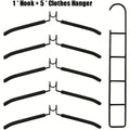5-Pack Multi-Layer Hangers with Hooks | Space-Saving Closet Closet Hanger Organizer Babs 5pcs