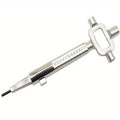 Multi-Purpose Cylinder Cam Turner Spindle Tool for Locksmiths Locksmith Hand Tool Babs Silver
