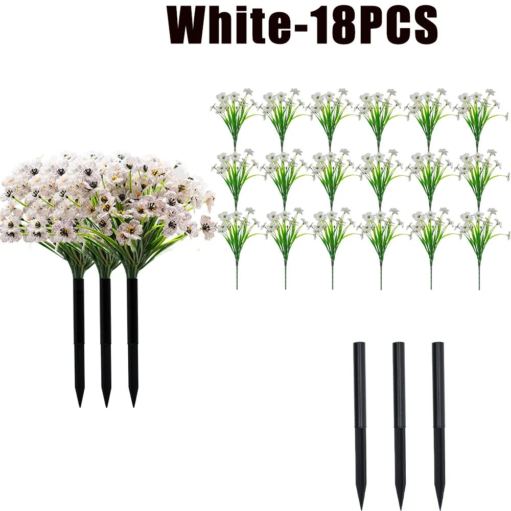 UV Resistant Artificial Violet Flowers – Garden & Wedding Décor