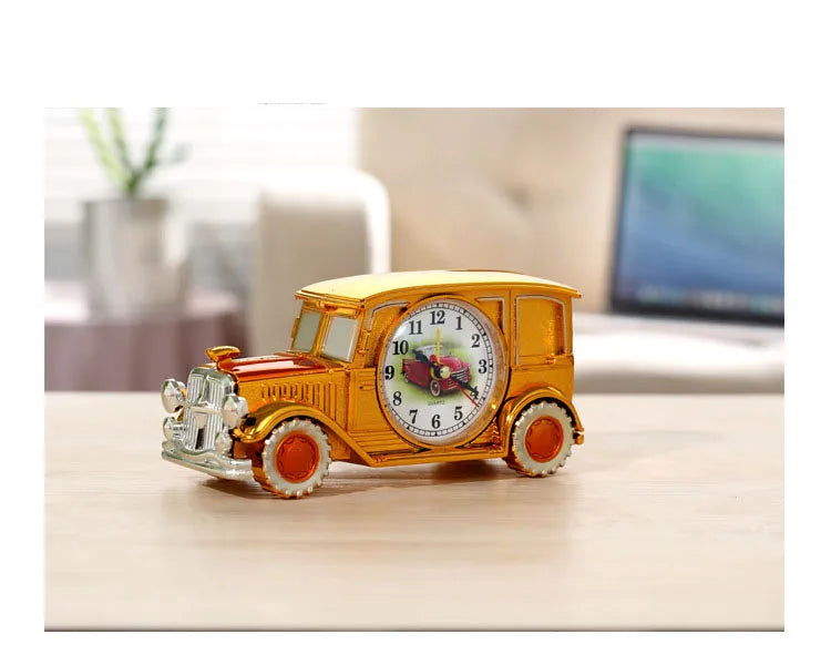 Retro Car Alarm Clock Antique Engine Desk Decor – Gift Idea Decorative Alarm Clock Babs