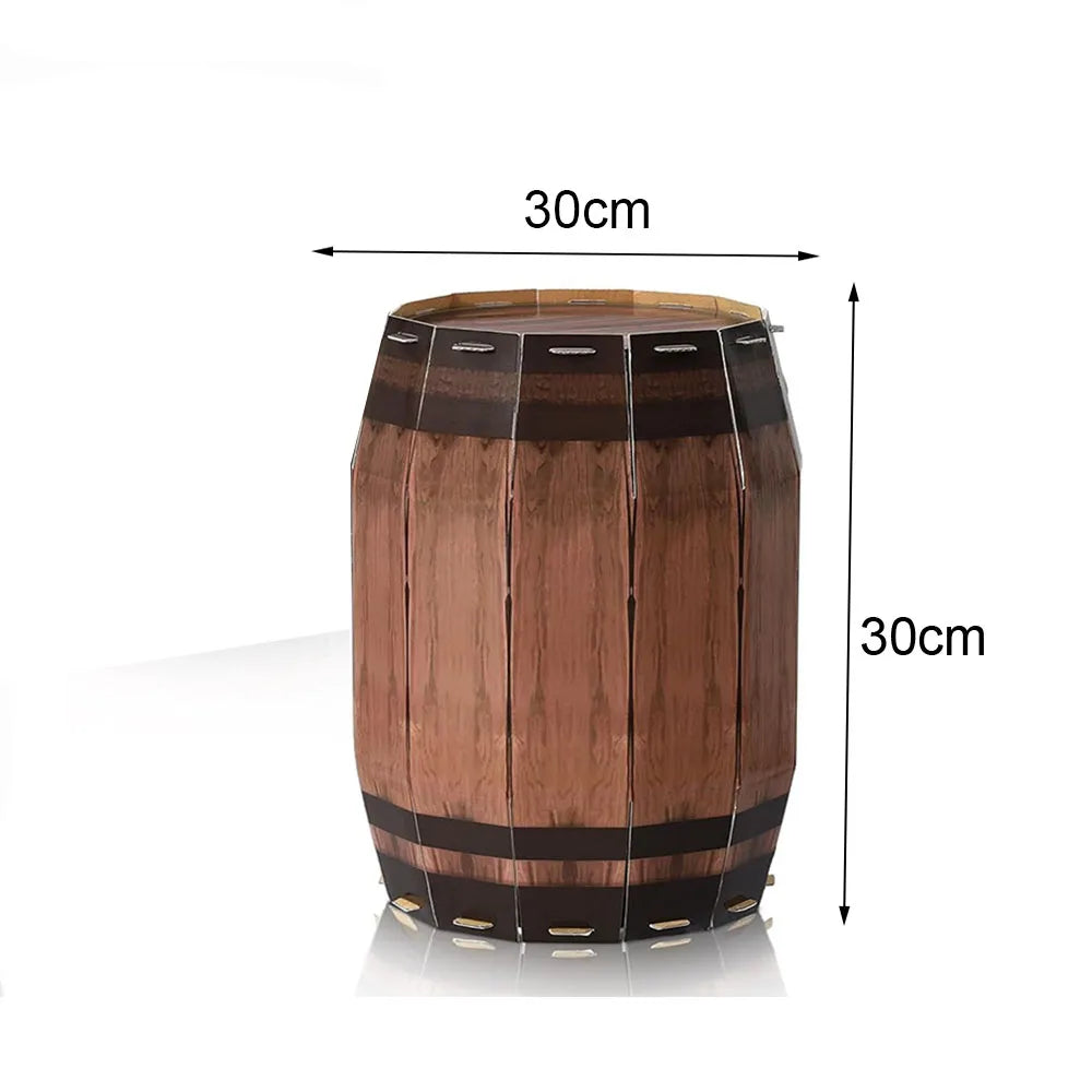 Western Cowboy Party Boxes – Hay Bale & Wine Barrel Decor Props