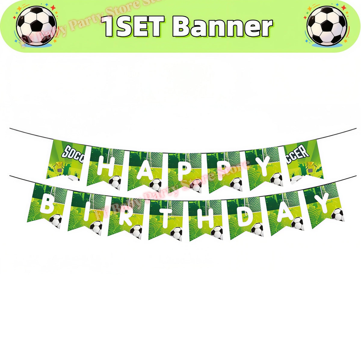 Soccer Football Birthday Party Decorations – Balloons, Plates & Cups