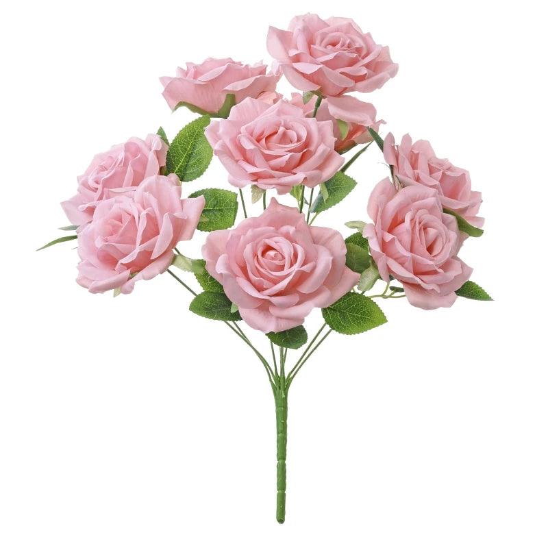 Artificial Silk Peony Bouquet – Wedding & Home Decor Gift Artificial Flower Bouquet Babs Pink 1pc