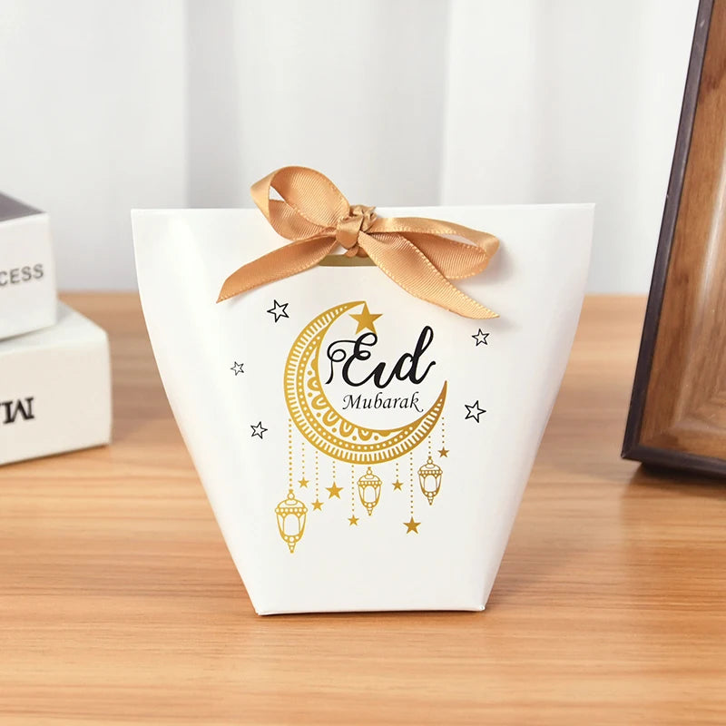Eid Mubarak Gift Boxes & Ramadan Candy Bags – 5/10Pcs Festival Gift Boxes Babs