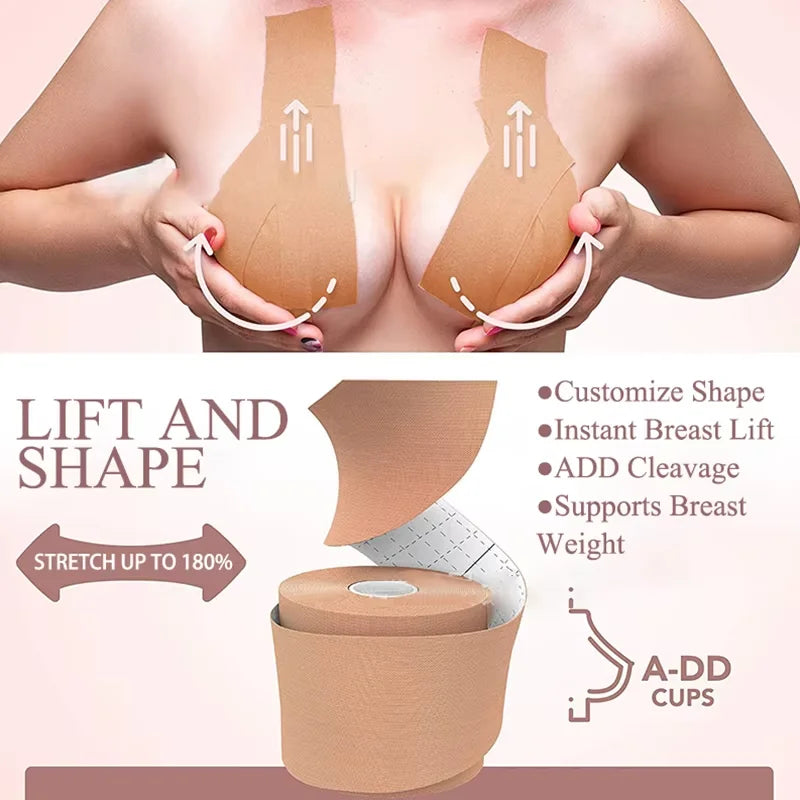 Boob Tape Kit with Nipple Covers – Breast Lift A-G Cup Breast Lift Tape Kit Babs