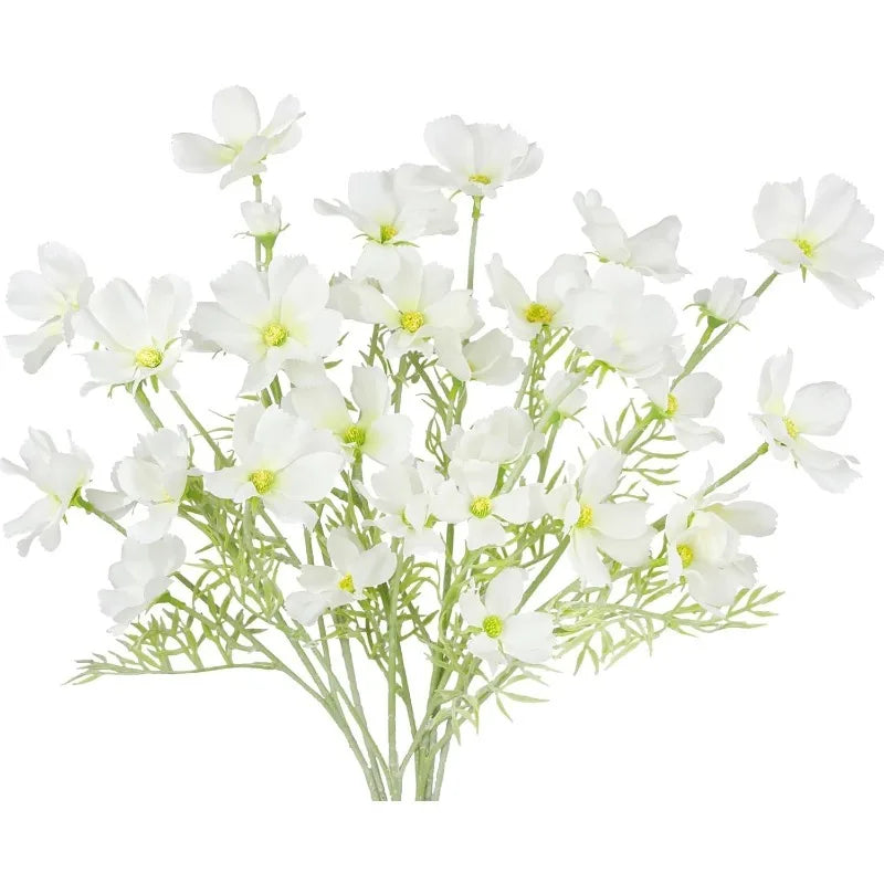 4-Head Autumn Silk Artificial Lily Bouquet – Home & Wedding Decor Artificial Flower Bouquet Babs