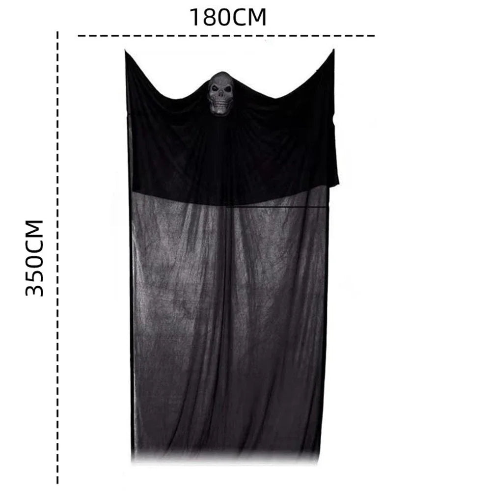 Halloween Hanging Ghost Decoration – Skull Mask, Light & Sound Halloween Decoration Babs