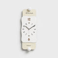 Modern Luxury Silent Pendulum Wall Clock – Minimalist Decor Pendulum Wall Clock Babs 18.5X52CM-White