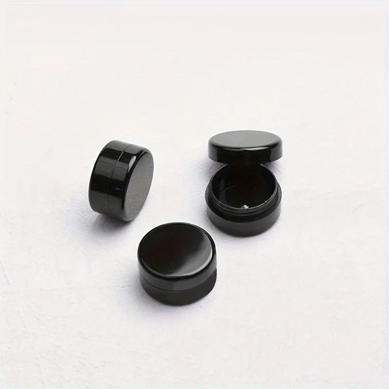 Portable Black Travel Sample Containers for Cream & Makeup Cosmetic Sample Containers Babs