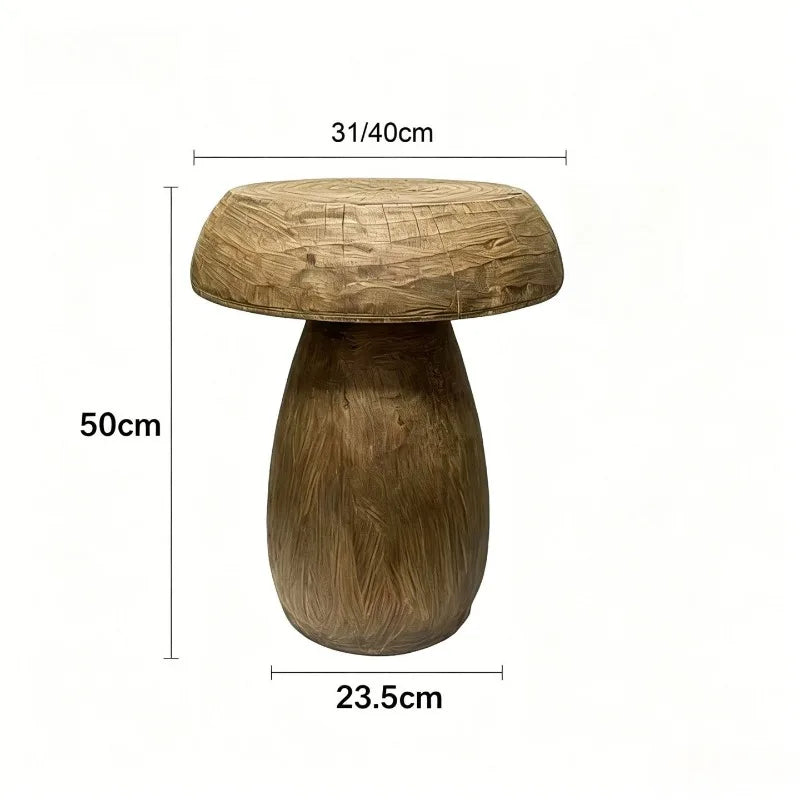 Nordic Solid Oak Round Side Table – Minimalist Coffee Table Wooden Side Table Babs