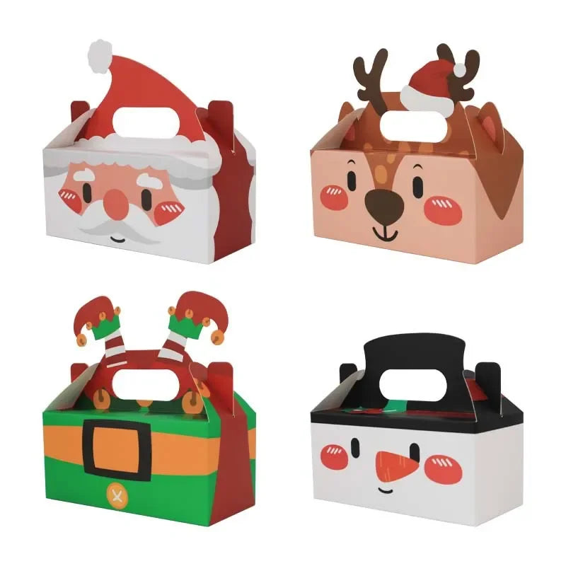 Christmas Square Gift Boxes – Collapsible Holiday Packaging Holiday Gift Boxes Babs