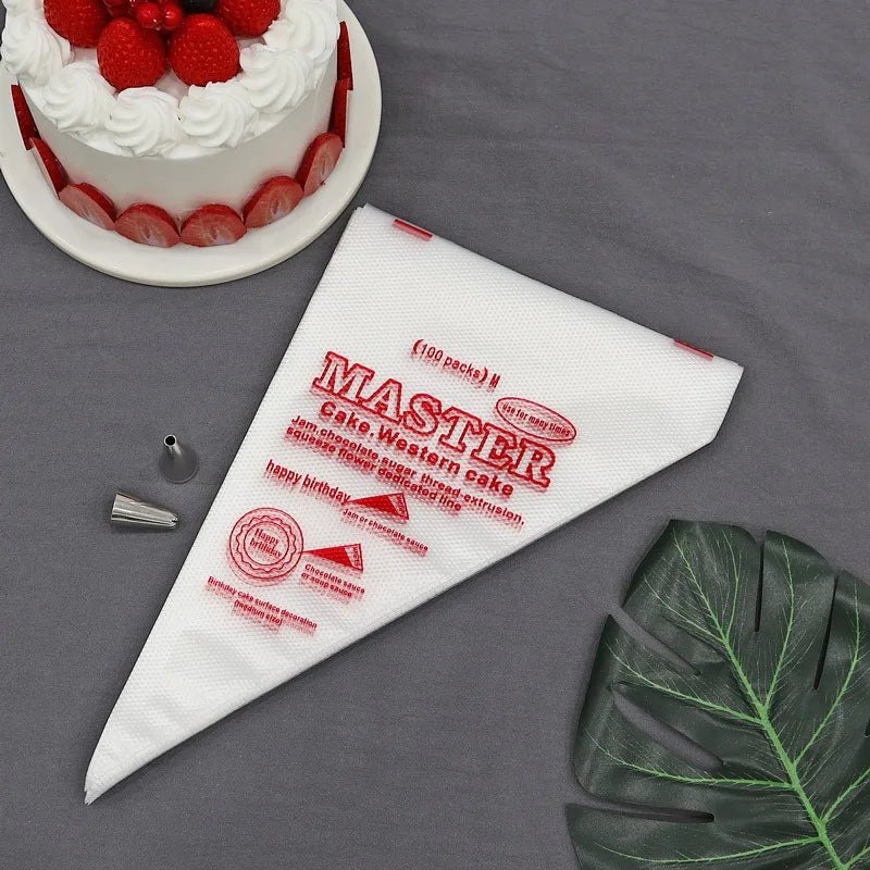 Disposable Piping Bags 50/100 Pcs – BPA-Free Cake Decorating Disposable Piping Bags Babs