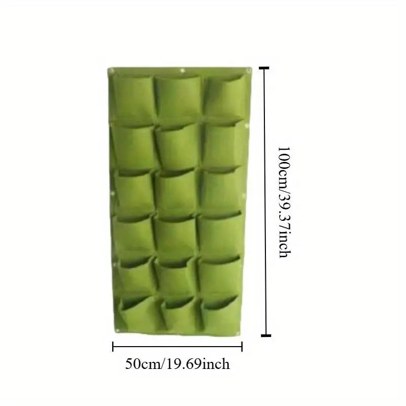 Vertical Wall Hanging Felt Planter Pockets – Succulent Grow Bag Vertical Pocket Planter Babs