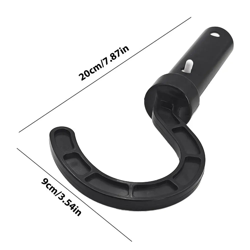 ABS Robotic Pool Cleaner Hook – Universal Telescopic Pole Accessory Pool Cleaner Accessory Babs Black 1pcs