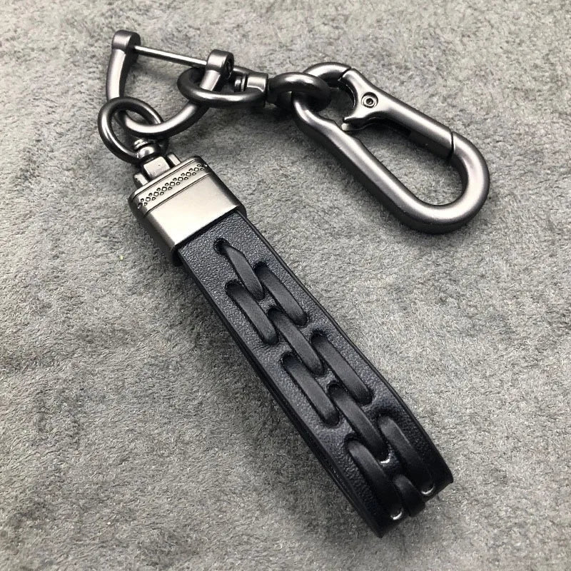Creative Leather Car Keychain Ring – Gift for Car & Motorcycle Keys Leather Car Keychain Babs