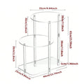 Transparent Acrylic Side Table – Modern Minimalist Design Acrylic Side Table Babs Circular Desktop