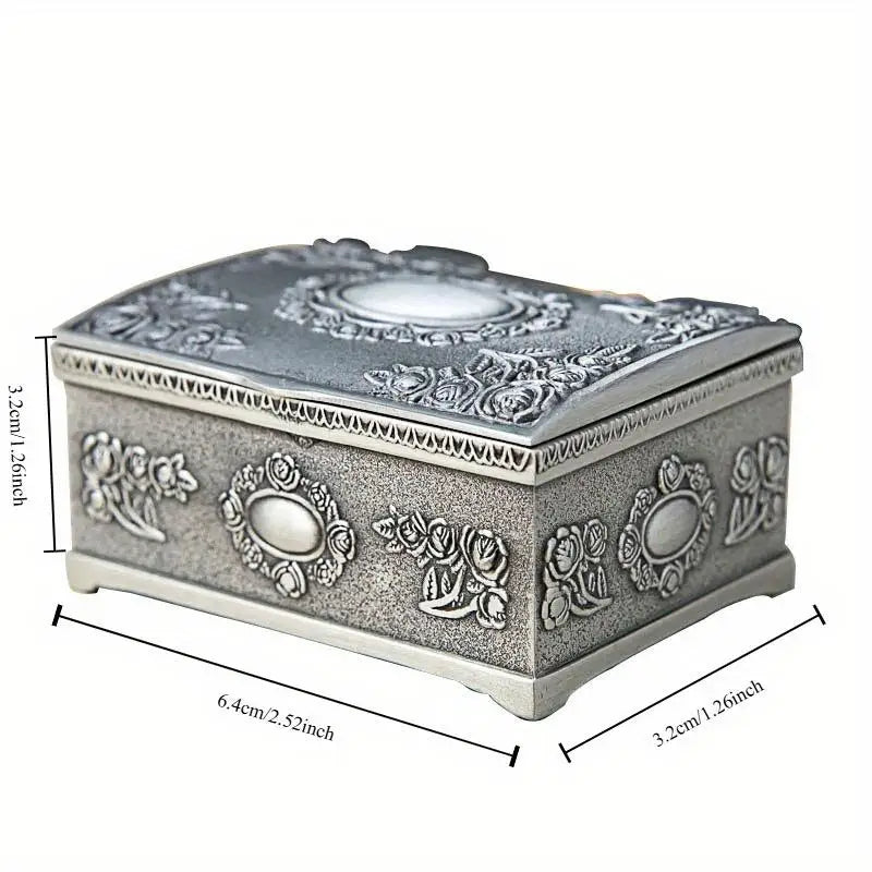 European Retro Zinc Alloy Jewelry Box – Ring & Necklace Storage Jewelry Storage Box Babs