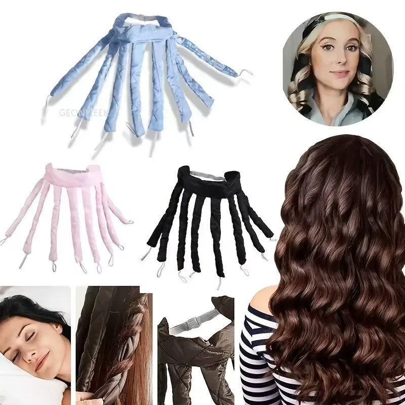 Octopus No-Heat Hair Curler – Soft Foam Overnight Curls No-Heat Hair Curler Babs