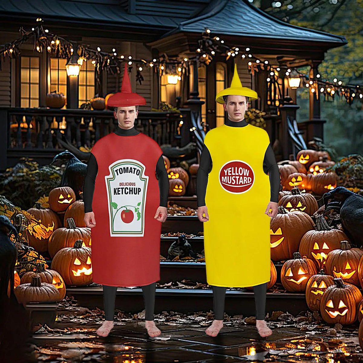 Ketchup Bottle Costume – Unisex Halloween Cosplay Jumpsuit Halloween Costume Babs