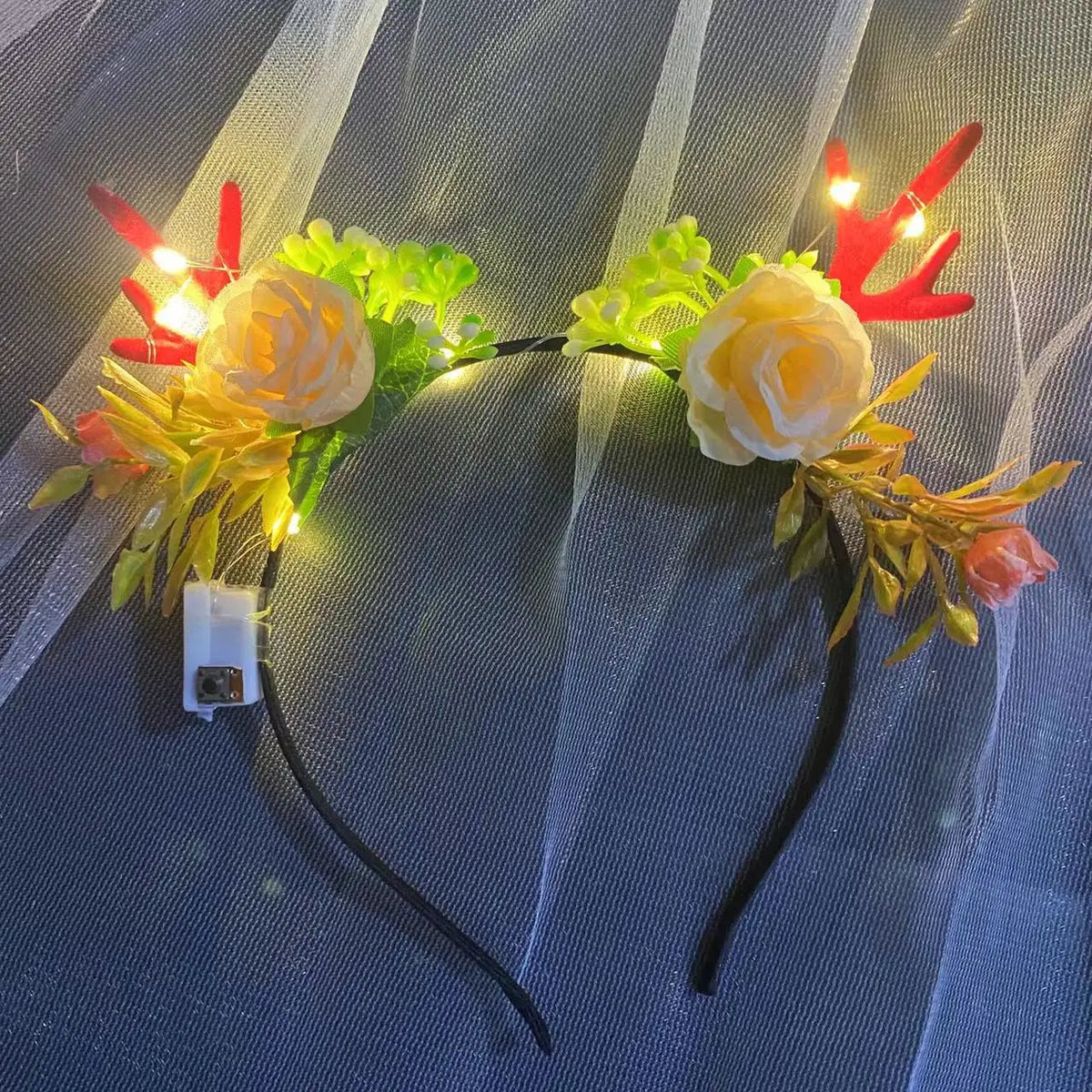 10-Pack LED Reindeer Antler Headbands – Christmas Party Glow LED Party Headbands Babs 7