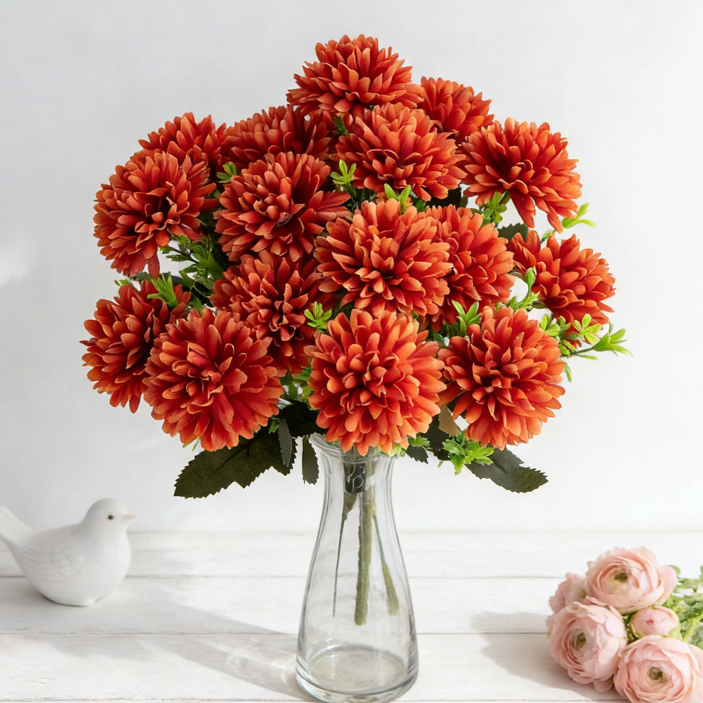 Artificial Silk Chrysanthemum Ball Flowers – Wedding & Home Décor Artificial Silk Flowers Babs