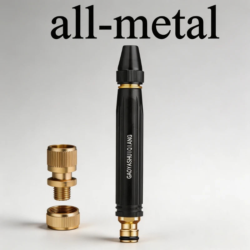 Metal 360° High-Pressure Hose Nozzle – Car Wash & Garden Garden Hose Nozzle Babs all-metal-Bset