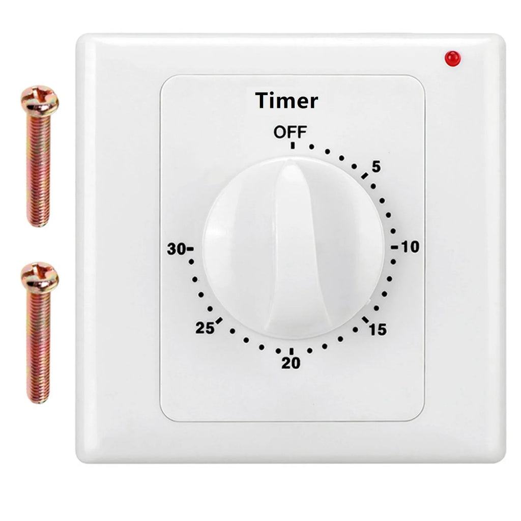 AC220V Countdown Timer Switch 1–120 Min | 86 Panel, 2000W Countdown Timer Switch Babs TIMING 30MIN