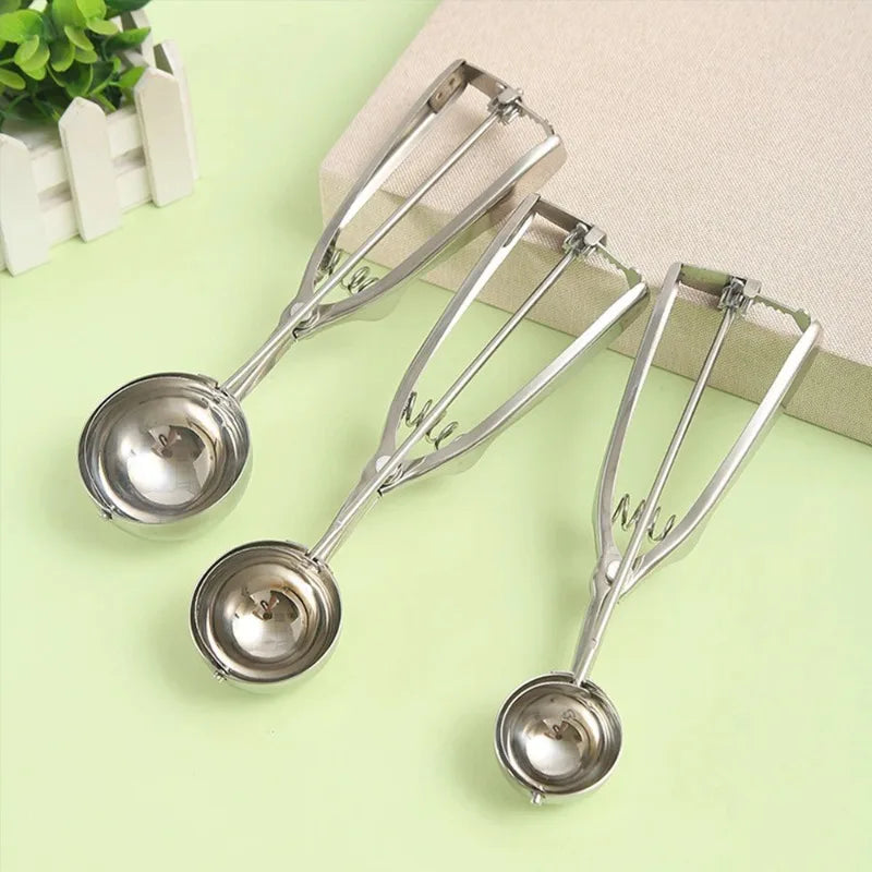 Stainless Steel Trigger Ice Cream Scoop & Ball Maker Ice Cream Scoop Babs