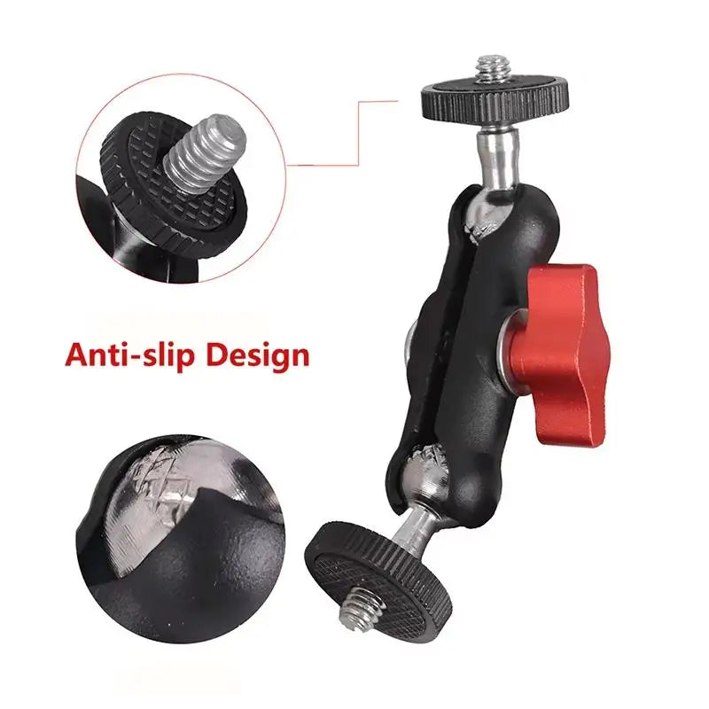 Camera Metal Super Clamp Double Ball Head Magic Arm Mount Set Camera Magic Arm Clamp Babs