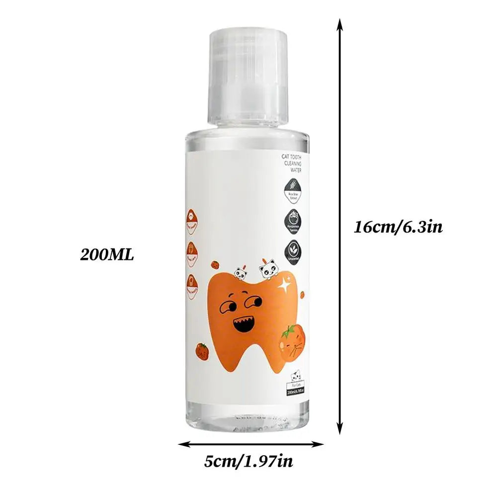 200ml Pet Water Additive – Dog & Cat Breath Freshener Teeth Care Pet Dental Water Additive Babs cat