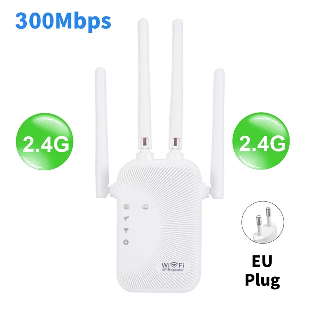 AC1200 Dual Band WiFi Extender 1200Mbps 2.4G & 5GHz Repeater WiFi Range Extender Babs 300Mbps EU Plug