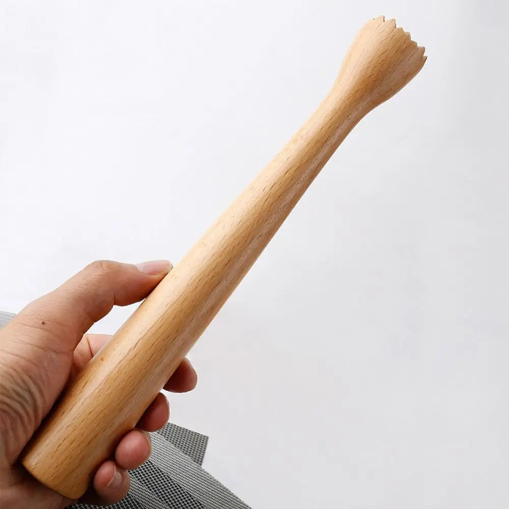 Beech Wood Cocktail Muddler – Long Handle Heavy Duty Bar Tool Cocktail Muddler Babs