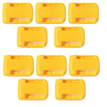 Dewalt Battery Dock Wall Storage Clip 5/10PCS – 14.4–20V Battery Dock Holder Babs 10 pcs Yellow